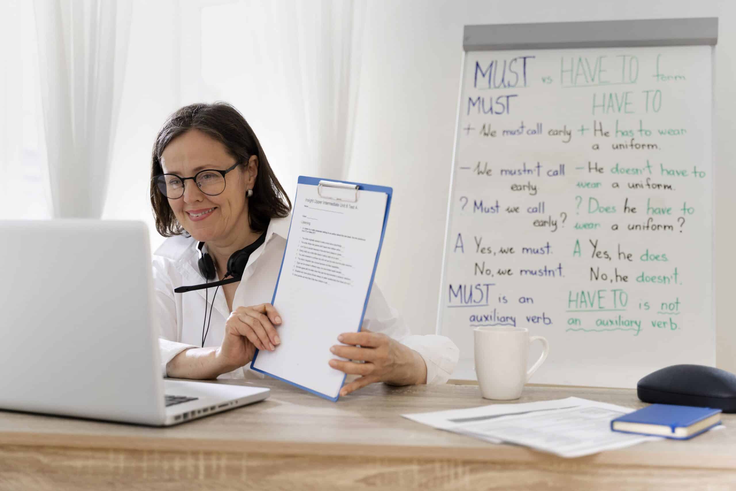 woman-teaching-her-student-english